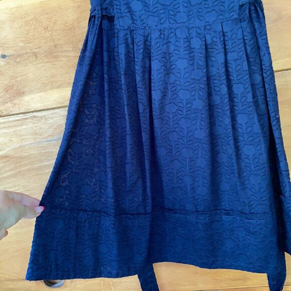 Marc by Marc Jacobs Blue V-Neck Pleated Fit & Flare Midi Dress Size Small - Picture 5 of 8
